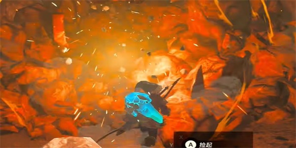 塞尔达传说王国之泪神庙挑战沉睡于幽芬湖的洞窟中的水晶攻略流程