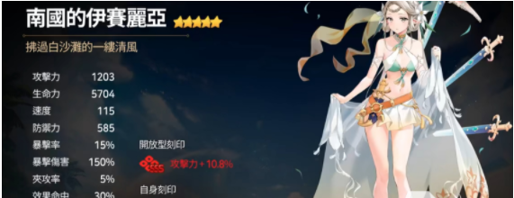 第七史诗南国的伊塞丽亚角色介绍