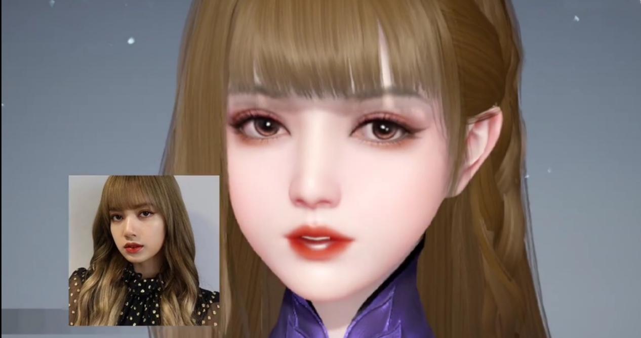 游戏女神捏脸，lisa绝美，lol萨勒芬妮1:1神还原