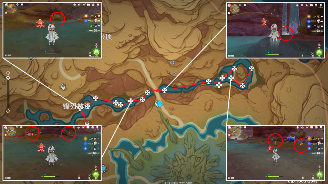 原神4.1悼灵花位置大全 悼灵花采集路线分布图[多图]图片4