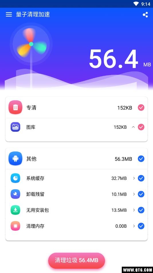 量子清理加速