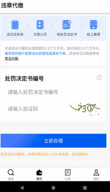 违章查询代缴