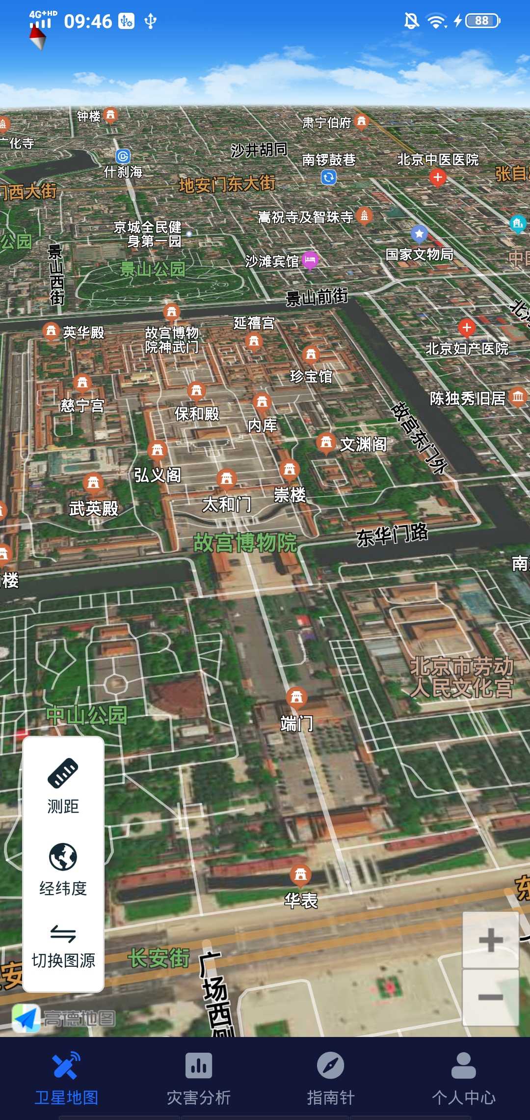 经纬度卫星地图