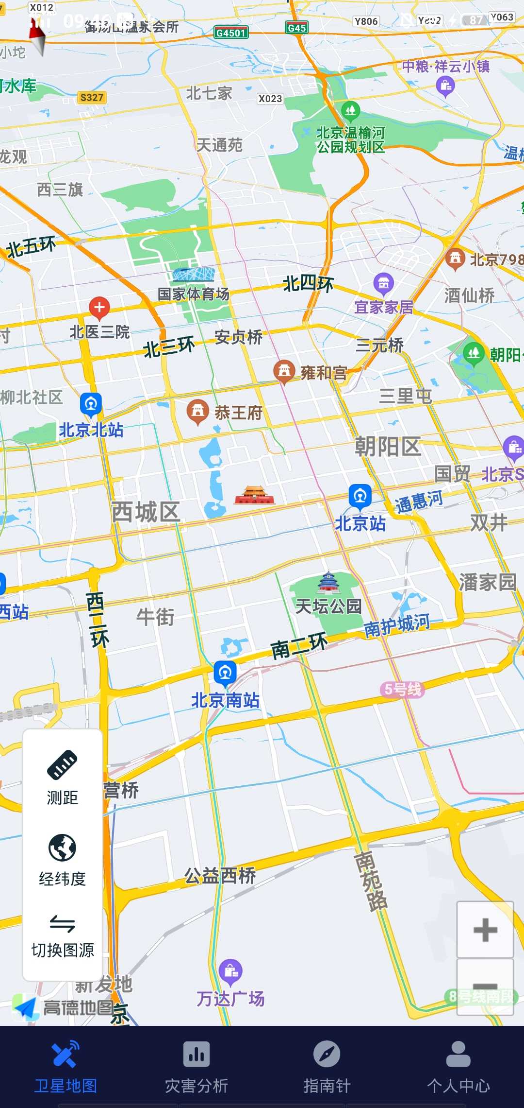 经纬度卫星地图