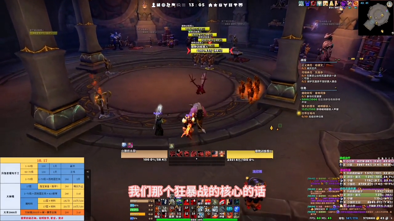 魔兽世界狂暴战士输出循环怎么样