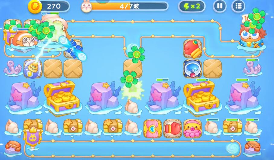 保卫萝卜4海的闺女第88关怎么过 海的闺女第88关图文通关攻略[多图]图片5