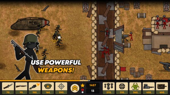 火柴人战壕中文游戏手机版（Stickman Trenches）