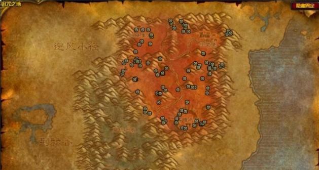 魔兽怀旧服矿石密集点位在哪里？